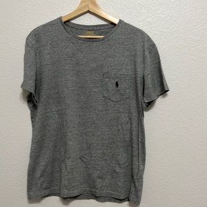 Mens grey polo tee